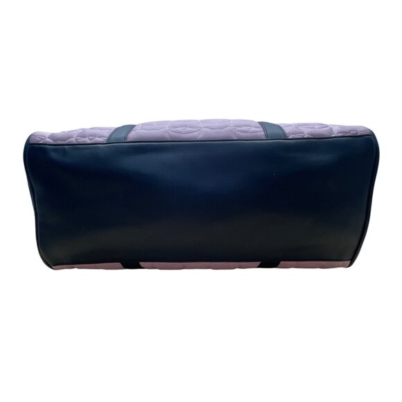 Luv Betsey Pink Quilted Cat Face With Shoulder Strap & Gold Accents Duffle Bag - Picture 9 of 15